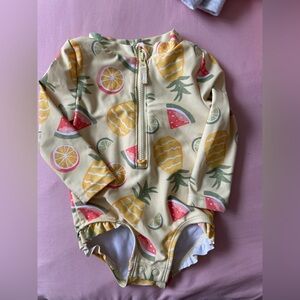 Long sleeve swim onsie